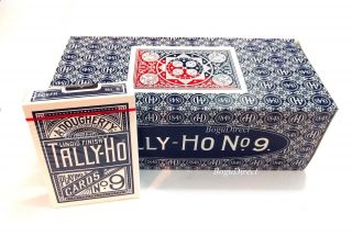 Tally Ho 9 Playing Cards 12 Decks Fan Back
