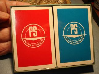 Vintage Railroad Pullman - Standard 2 Deck Playing Cards No Lid