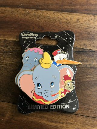 Wdi Disney Dumbo Character Cluster Le 250 Pin Mrs Jumbo,  Timothy Mouse,  Stork