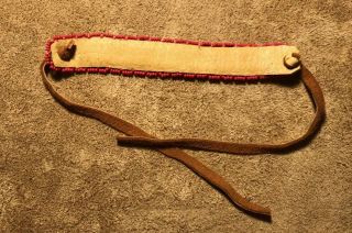 Bright Native American Lakota Sioux Lazy Stitched Beaded Wrist Band 2