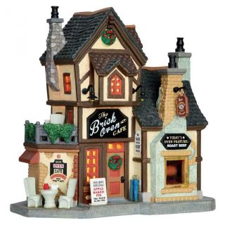 Lemax The Brick Oven Cafe Lighted Holiday Village Christmas House