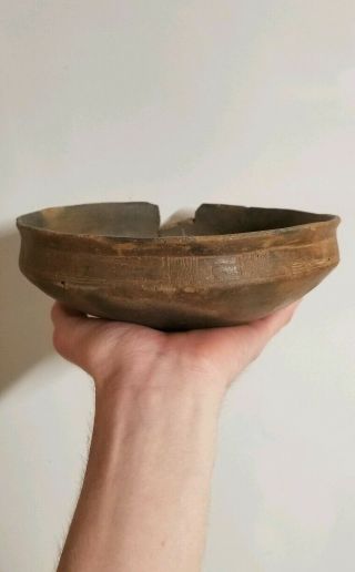 Authentic Barkman Engraved Caddo Bowl Pottery Artifact