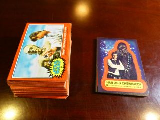1977 Topps Star Wars Red Complete Set With Stickers X2 And Yellow Set W/stickers