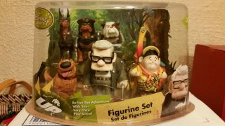 Disney Pixar " Up " Pvc Figurines Set Toy Playset In The Box Rare Find
