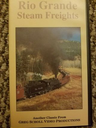 Rio Grande Steam Freights - Rr Video Vhs From Greg Scholl Video Productions