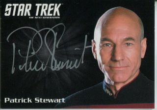 Star Trek Tng Portfolio Prints Series 2 Autograph Patrick Stewart
