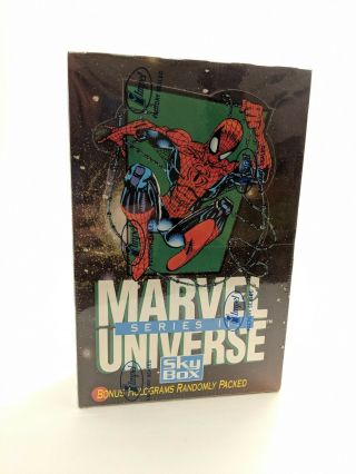 1992 Impel Skybox Factory Marvel Comics Universe Series 3 Trade Card Box