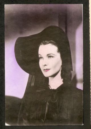 Vivien Leigh Postcard Real Photo Vintage 1940s Rare Card