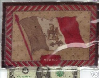 Cigarbox Felt Flag Of Mexico