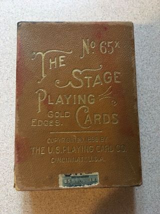 The Stage Playing Gold Edges Cards No 65 Complete Cards