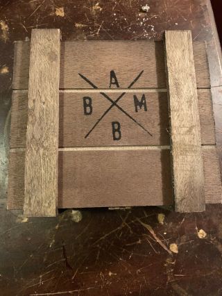 Alec Bradley Bam Black Market Robusto Wooden Cigar Box