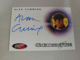2007 Complete James Bond A68 Alan Cumming As Boris Grishenko On Card Autograph