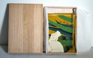 Japanese Wrapping Cloth Furoshiki : Silk Chirimen Edo - Zome : Made In Japan