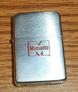 1959 Zippo Monsanto Full Size Advertising Lighter/tough