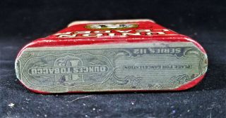 COMPLIMENTARY UNION LEADER Tin Litho Tobacco Vertical Pocket Tin 5