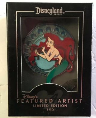 Disney Pin Featured Artist Ariel The Little Mermaid Jumbo Pin Le 750
