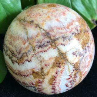 Natural Rhodochrosite Quartz Crystal Ball Polished Specimen Reiki Heal 914g B11 3