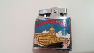 Vintage Washington DC Penguin Lighter US Capitol Jefferson Memorial 2