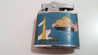 Vintage Washington DC Penguin Lighter US Capitol Jefferson Memorial 3