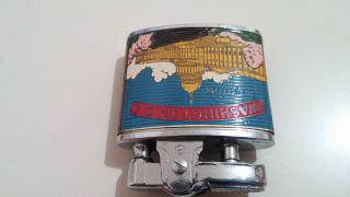 Vintage Washington DC Penguin Lighter US Capitol Jefferson Memorial 4