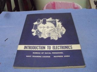 Vintage Navpers 10084 Introduction To Electronics 1963,