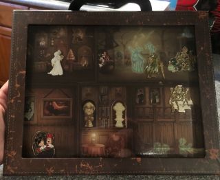 Disney Haunted Mansion Room For 1 More 6 Pin Suitcase Set Rare Le 250
