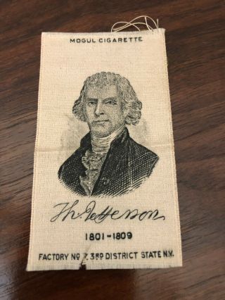 Tobacco Silk Mogul President Thomas Jefferson
