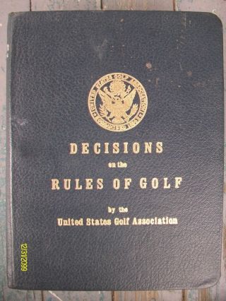 Rare Vintage 1973 United States Golf Association Rules Of Golf Big Book