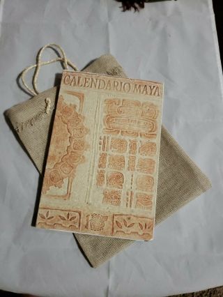 Mayan Calendar Book,  Souvenir From Tchitchi (chichen) Itza Mexico 1997
