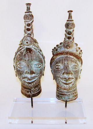 Benin Bronze Heads,  Benin Bronze,  African Tribal Artifacts