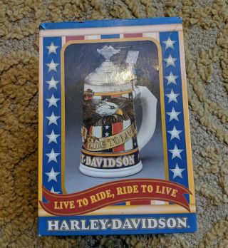 Harley Davidson Collectors Stein Live To Ride,  Ride To Live