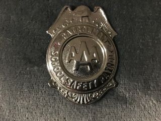 Aaa School Safety Patrol Badge Patrolman Style - Allentown - Grammes