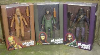 Planet Of The Apes Neca Classics Series 1 Set Of 3 Figures 7 "