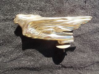 Vintage 1941 Cadillac Hood Ornament Flying Goddess Gold Tone Very Rare