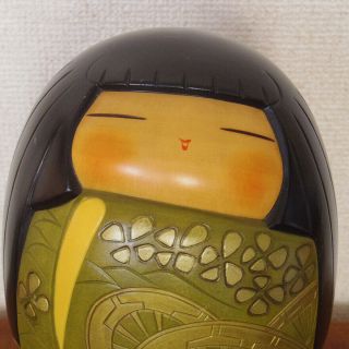 Japanese sosaku kokeshi doll BY Takashi Yoshida 9 2/5inch (24cm) 41b 5