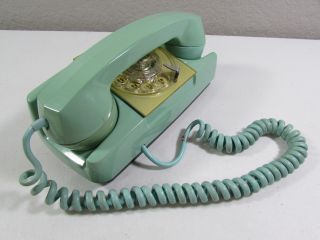 Vintage Automatic Electric Gte Ae Rotary Dial Starlite Phone Seafoam Green