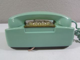 Vintage Automatic Electric GTE AE Rotary Dial Starlite Phone Seafoam Green 3