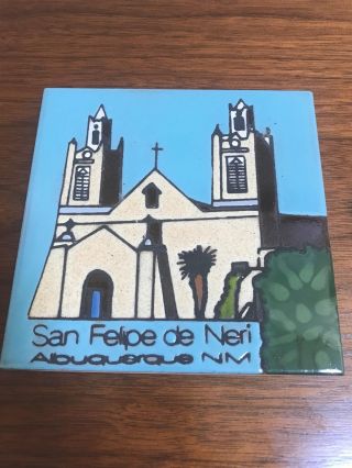 San Felipe De Neri Tile Albuquerque Nm Church Souvenir Wall Art