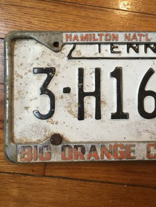 VTG 1979 Tennessee State License Plate Tag Car Truck Big Orange Country Surround 2