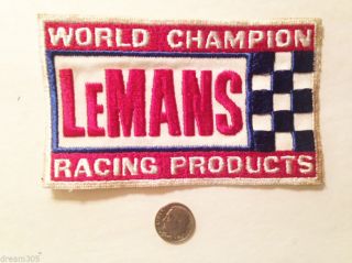 Large Vintage Lemans Race Car Steve Mcqueen / Motorcycle Patch 5 " X3 "