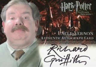 Harry Potter And The Prisoner Of Azkaban Update Richard Griffiths Autograph Card