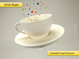 Vintage Mak Magic Comedy Confetti Cup & Saucer Trick