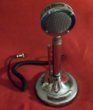Astatic Silver Eagle D - 104 Vintage Microphone Cb Ham Radio Chrome