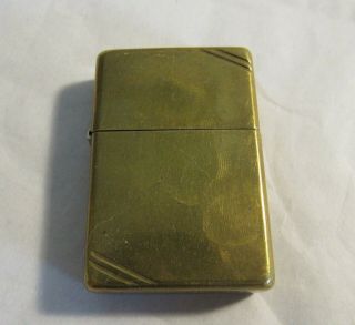 1999 Zippo Lighter Engraved To Joe From Tracy Brass Design Military Maybe