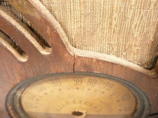 vintage MONTGOMERY WARD model 62 - 254 BATTERY TABLETOP part: WOOD SHELL 8
