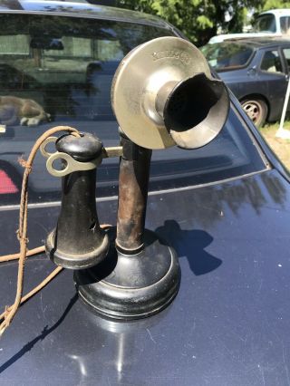 Antique Kellogg Candlestick Telephone Pat’d 1901,  1907,  1908 N/r