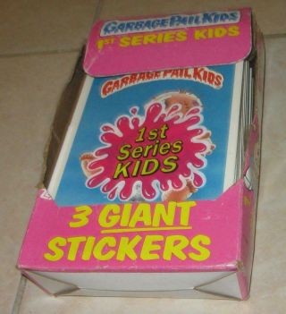 1986 Topps Garbage Pail Kids Wax Box 36 Packs 1st Series Kids Giant Stickers