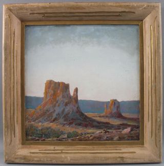 Authentic CLARK TRUE American Western Arizona Monument Valley Landscape Painting 2