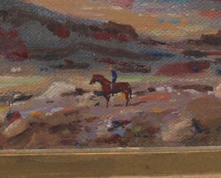 Authentic CLARK TRUE American Western Arizona Monument Valley Landscape Painting 5