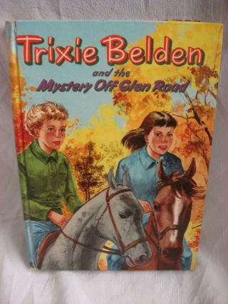 Trixie Belden 5 The Mystery Off Glen Road Cover Wrap Around 1956 Whitman 1563